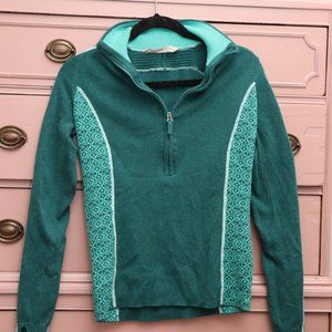 Vintage Athleta Sidestep half-zip pullover sweater